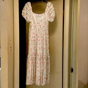 LOVE SHACK FANCY x Target brand new floral eyelet cotton maxi dress in Size 4